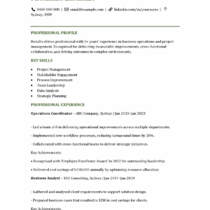Professional Resume Template